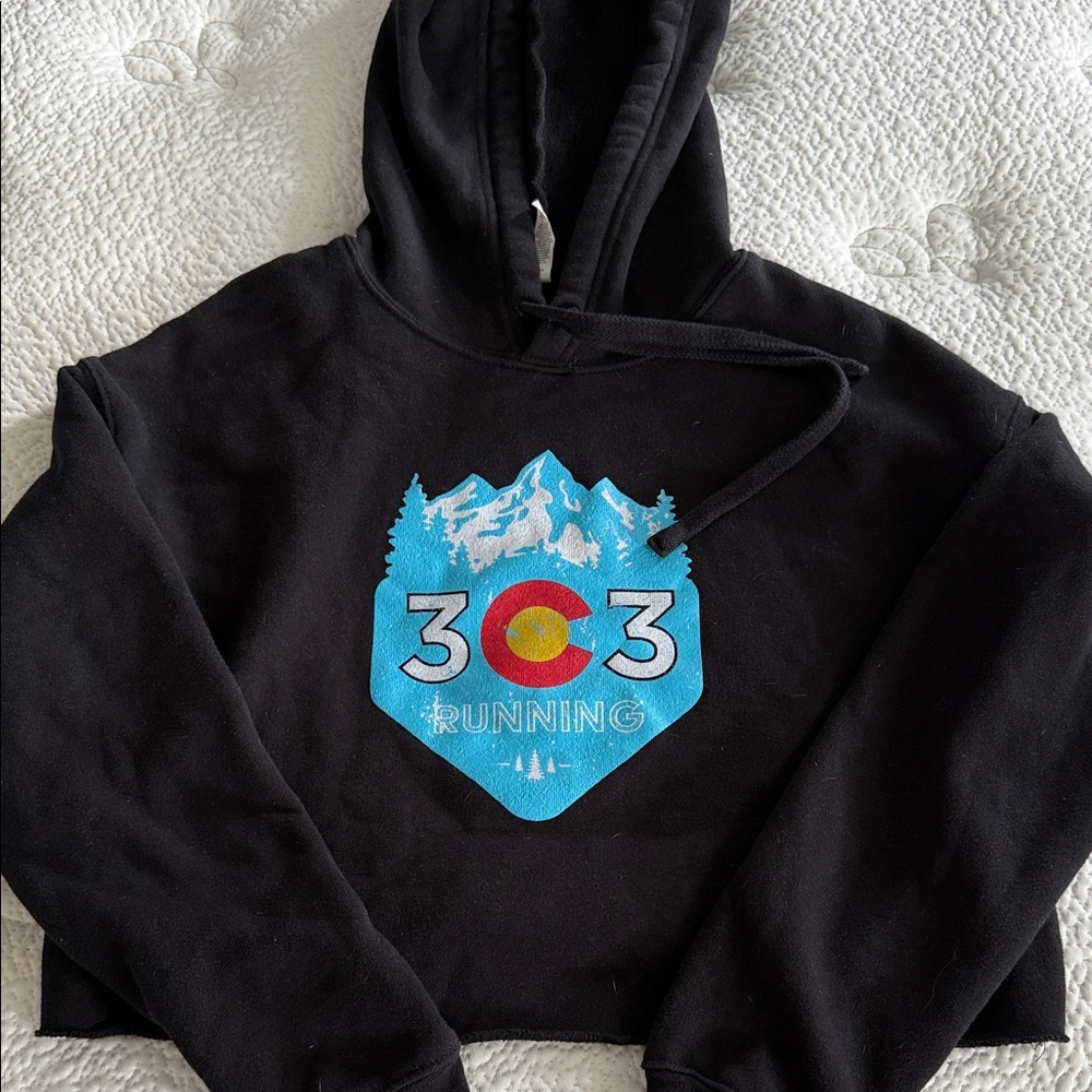Black Hoodie with Graphic Design